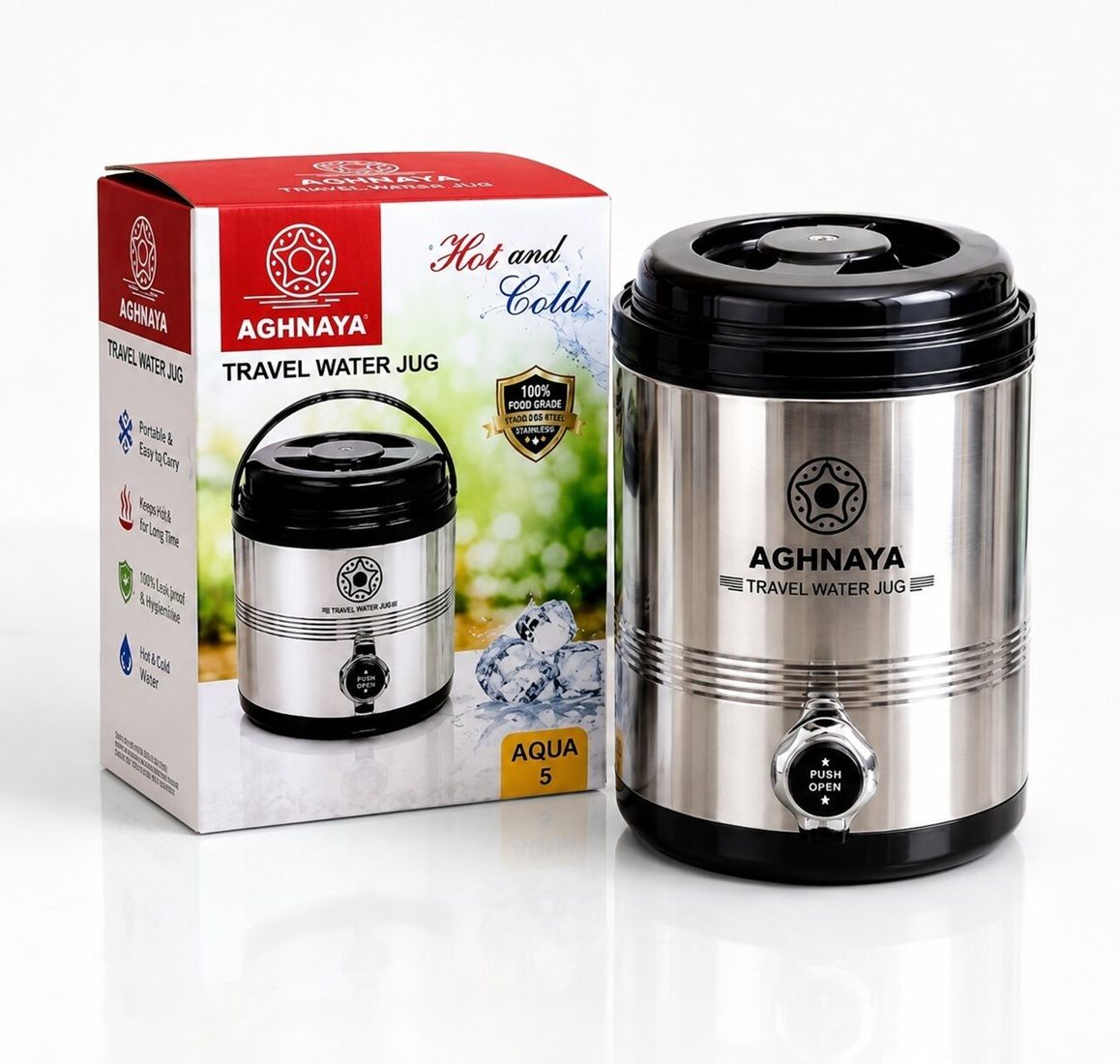 5 Litre Insulated Water Jug Thermal Insulated Water Jug 5 L Stainless Steel 5000 ml Stainless Steel Bottle-image-24