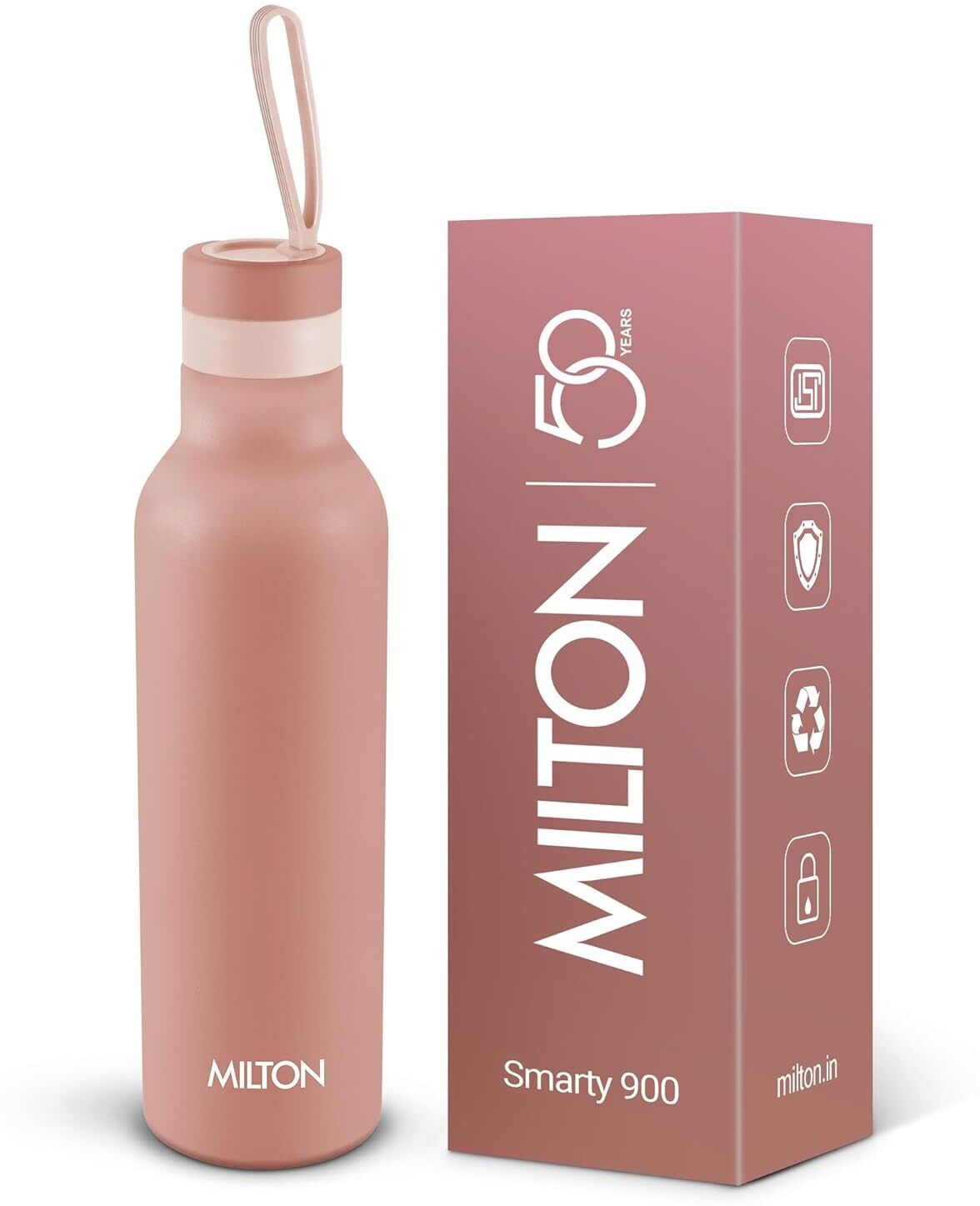 milton Smarty 600 Thermosteel Water Bottle, ISI Certified, 24 Hr Hot and Cold 600 ml Steel Flask-picture-24