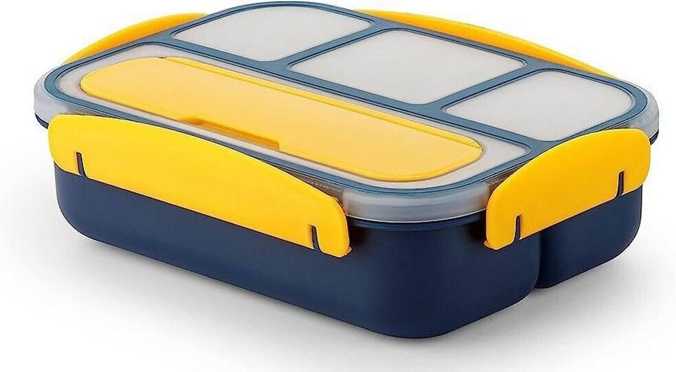 masox store Lunch Box for Kids, Bento Lunch Box 4 Compartment, Dishwasher & Freezer Safe S0 Thermoware Casserole-picture-16