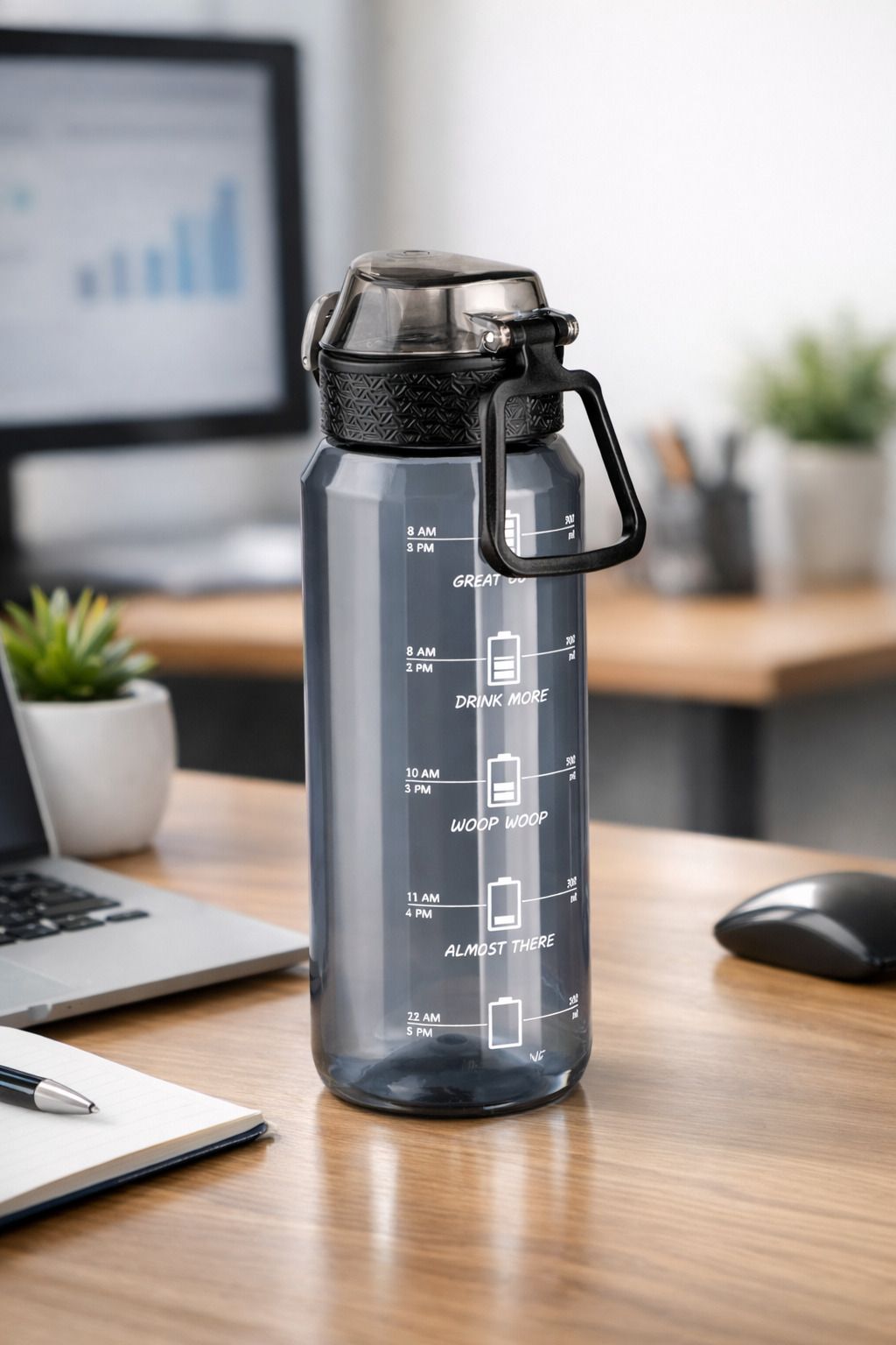bellerbird Sport Water Bottle For Gym,School,Office,College,Running,cycling 950 ml Plastic Bottle-picture-16