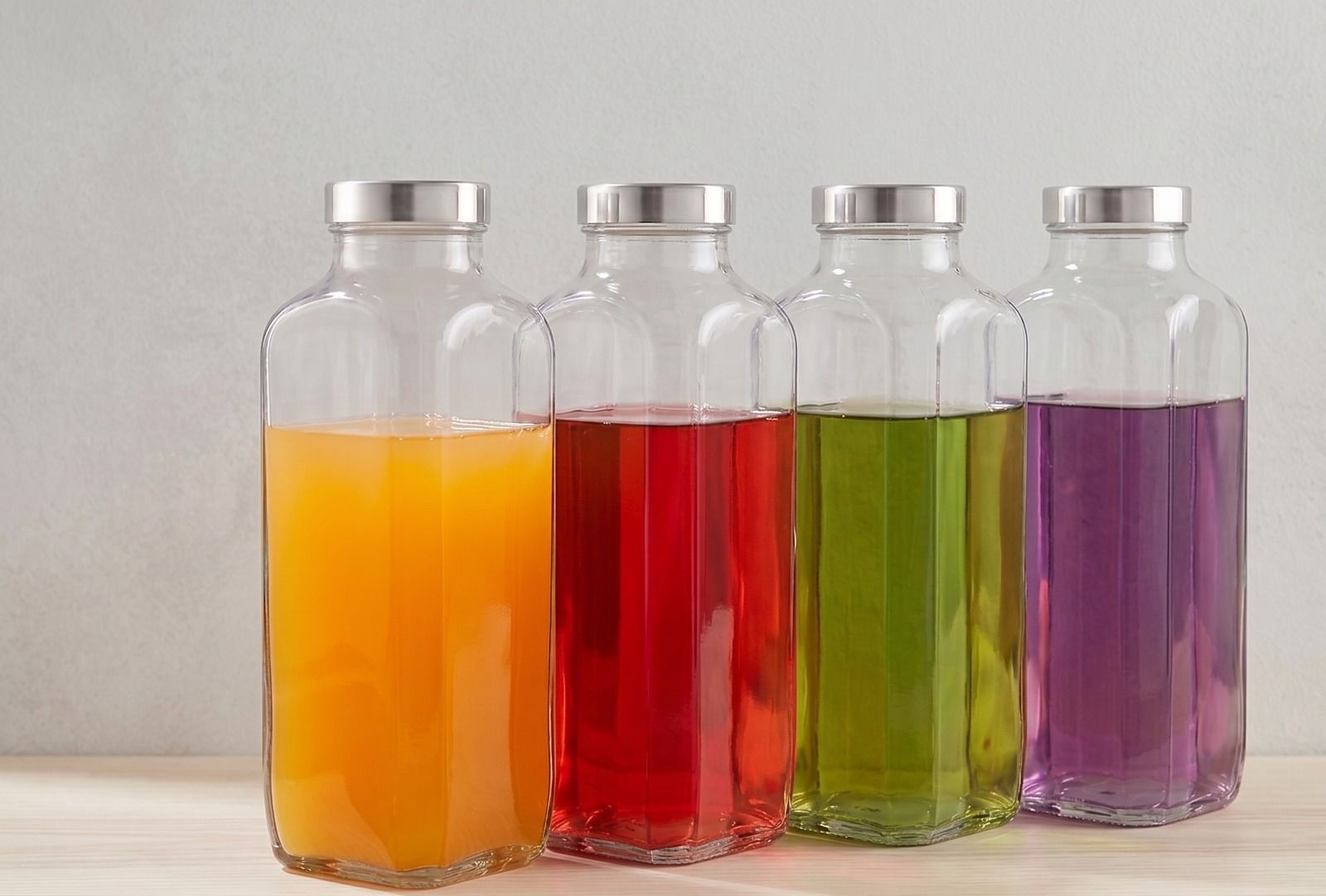 SET OF SQURE BOTTLE 1000 ml Glass Bottle-image-11