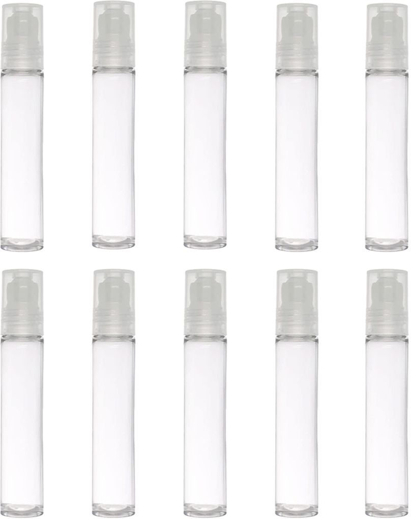 10ml Pet (Plastic) Transparent Roll On Bottle for Refillable, Lip Balm, Eye Roller 10 ml Bottle-image-44