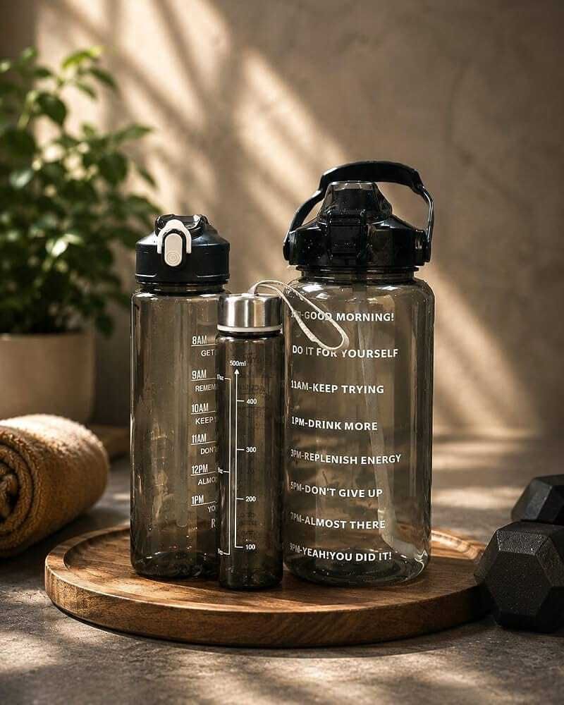 kabhi enterprises Motivational Bottle 3300 ml Water Bottles-picture-43