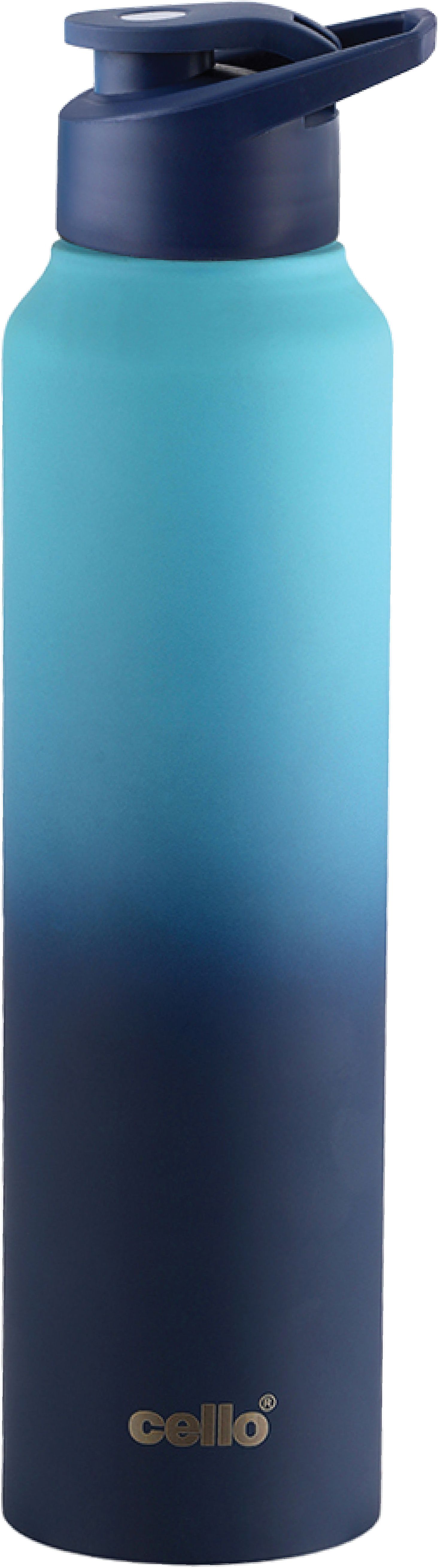 Crysta Pro 1000 Stainless Steel Leakproof Water Bottle 1000ml Blue 1000 ml Stainless Steel Bottle
