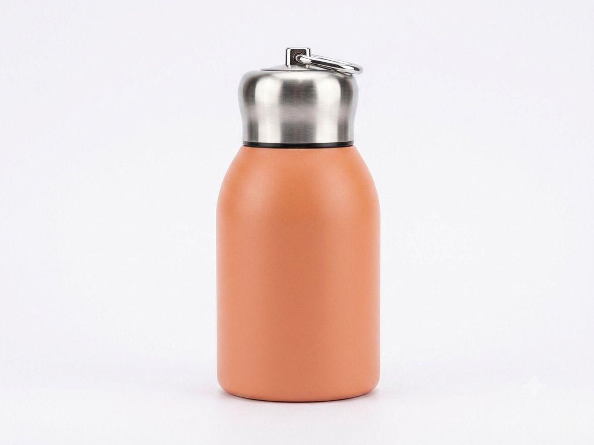 Zesty Mini insulated bottle (Peach) 300 ml Stainless Steel Flask-image-28