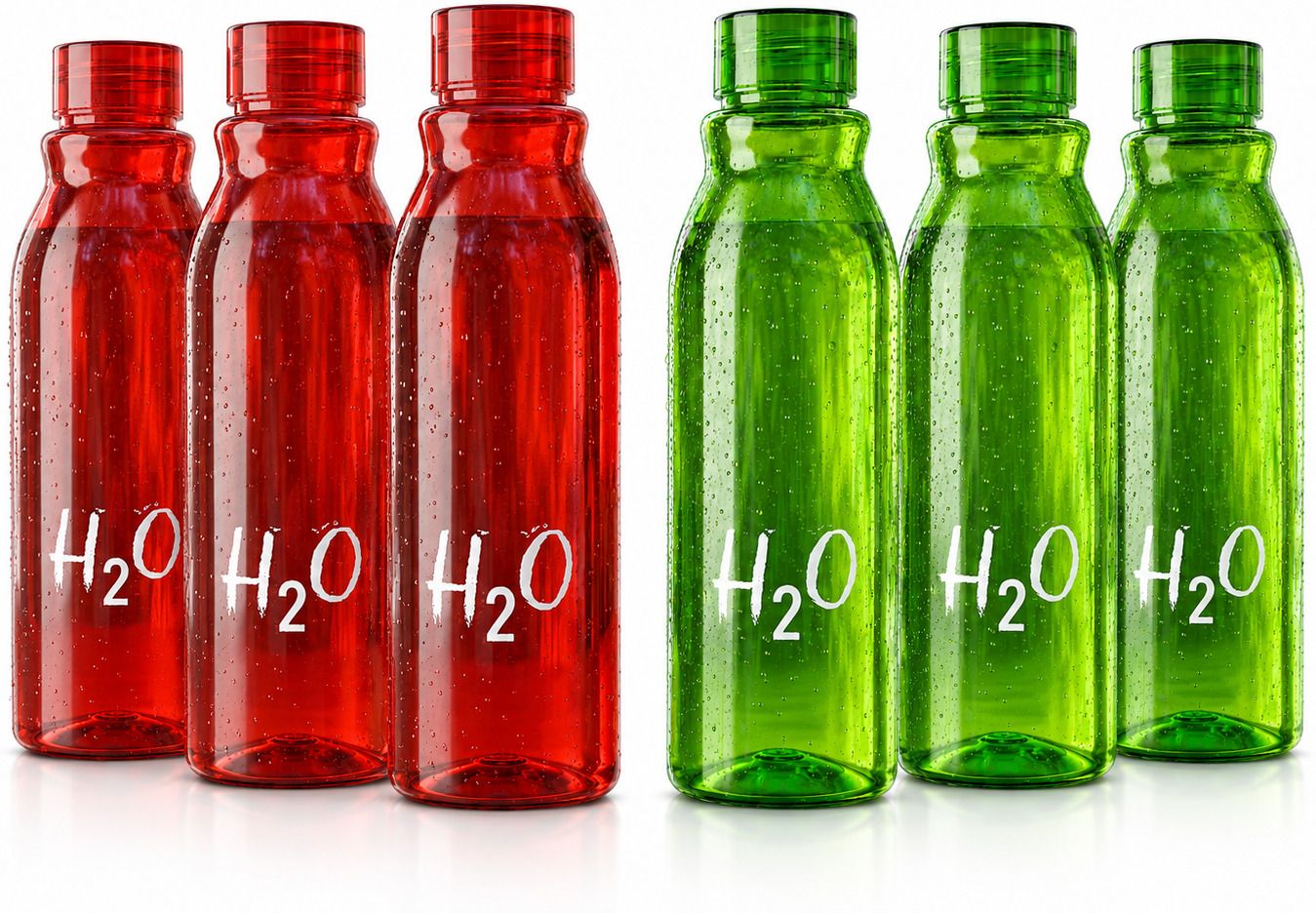 Premium Leak Proof H2O Water Bottle Set For School,Office,Fridge 1000 ml Plastic Bottle-image-41