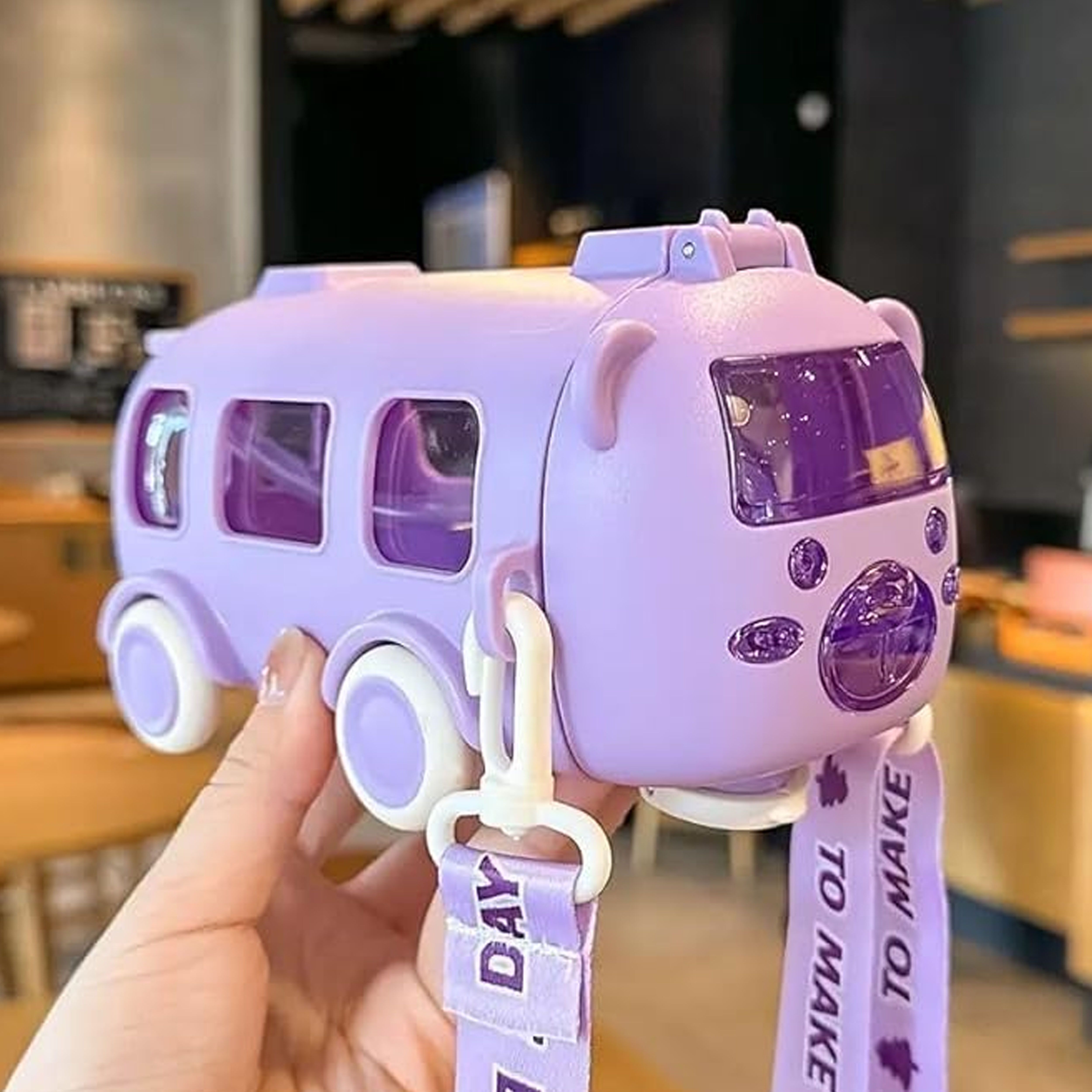 mhax 500ML Cute Toy Car Cup with Straw Indoor and Outdoor Water Bottle Large Capacity-picture-38