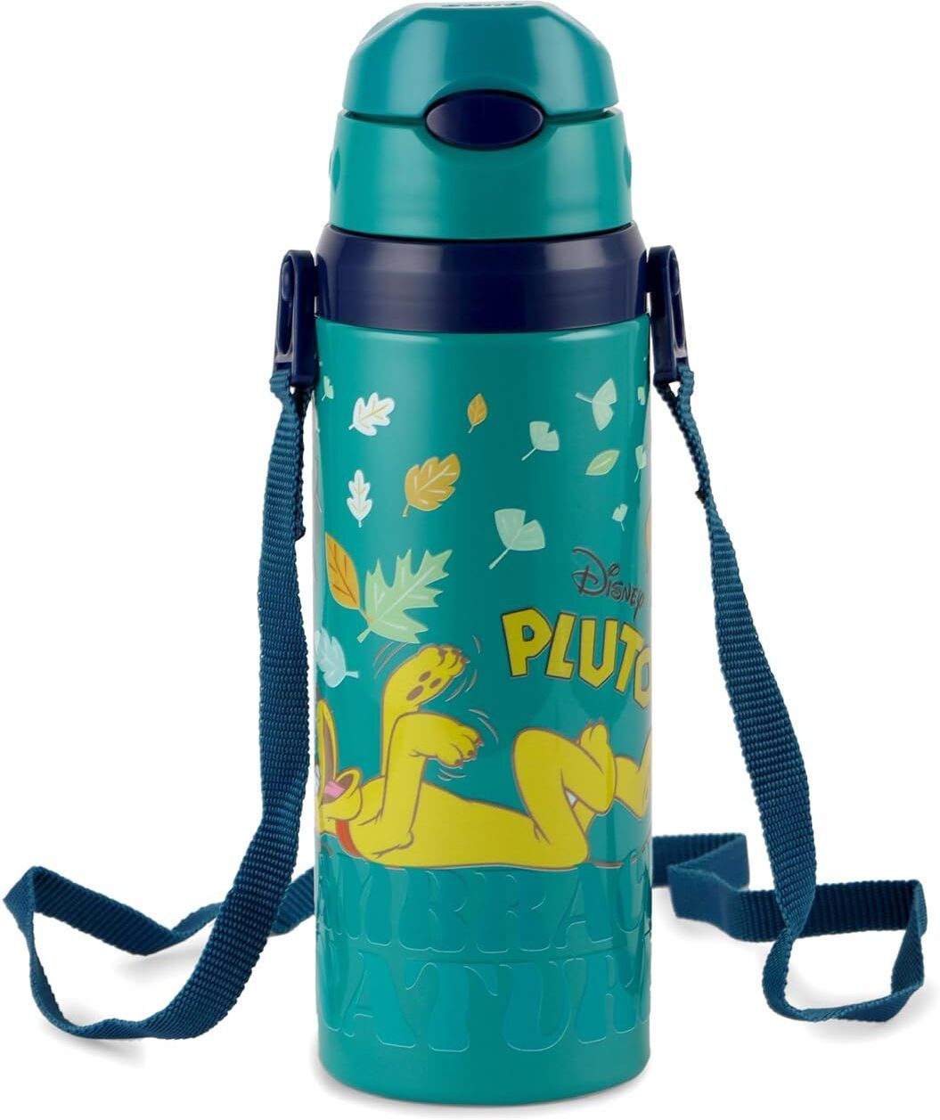 Kidzbee Autumn Donald Duck Design Insulated Kids Sipper Water Bottle BLUE 600 ml Plastic, Steel Bottle-image-24