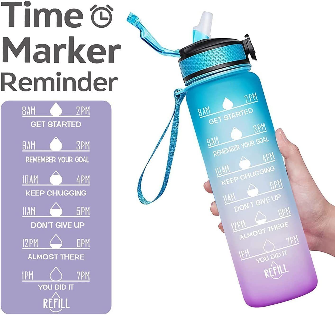 Motivational water bottle _1 1000 ml Water Bottle-image-33