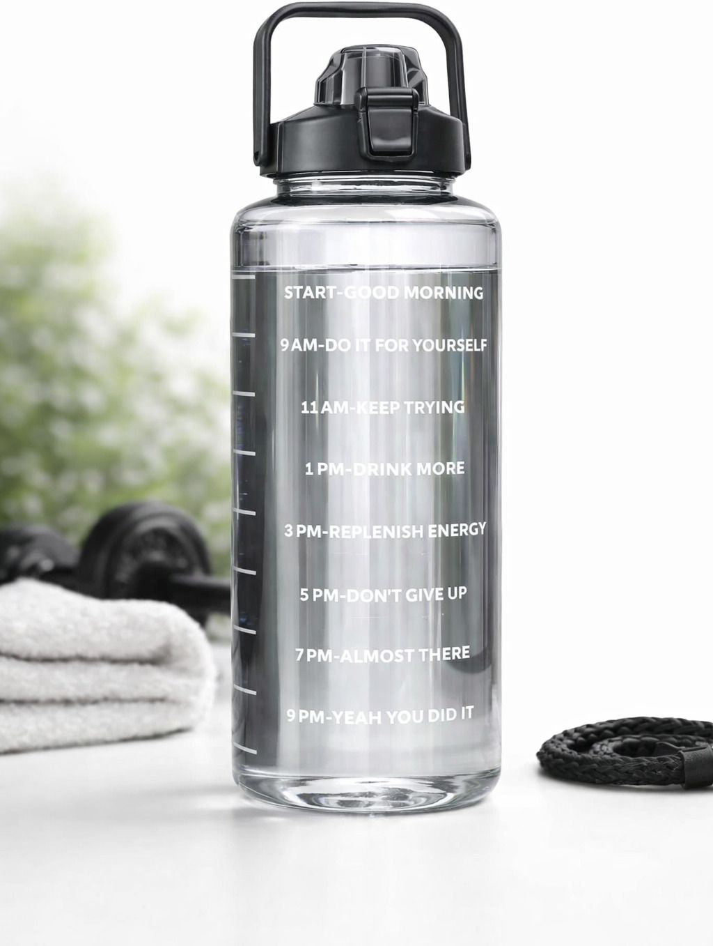 aarvixa motivational bottle for gym and school 2000 ml Plastic Bottle-picture-15