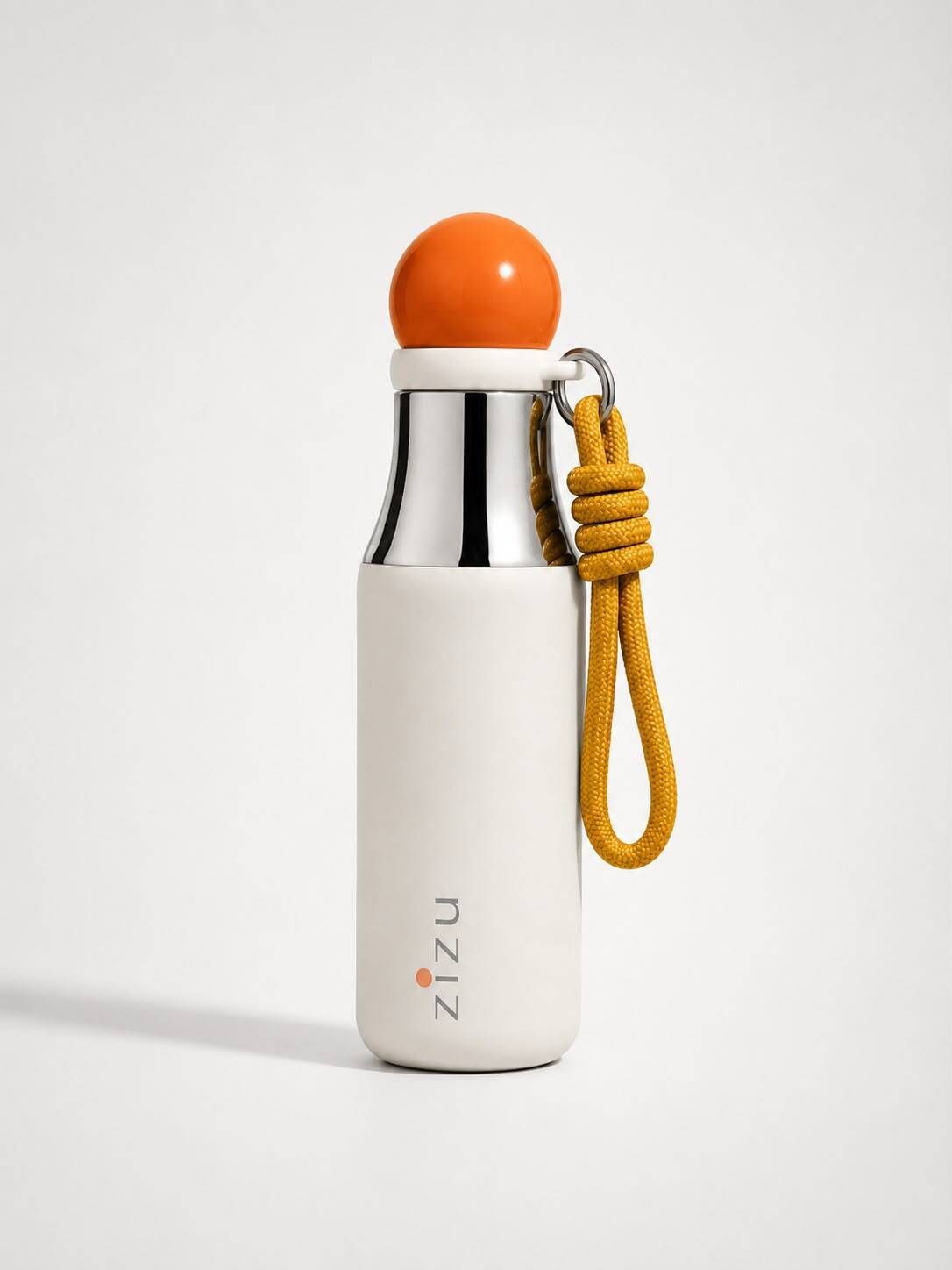 Zizu Orb SS-316 Bottle 600ml | Sphere Cap | Rope Strap | 12H Hot & Cold 600 ml Stainless Steel Flask-image-5