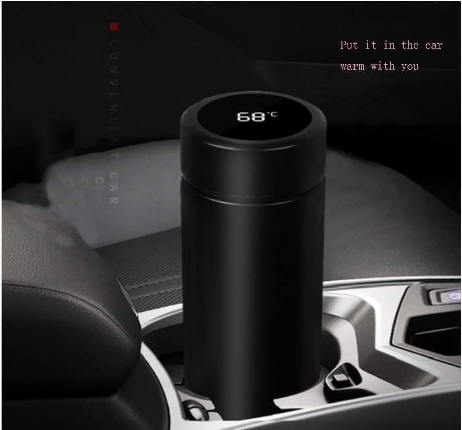 (LED) LED indicator water bottle hot & cool 500 ml Steel Flask 500 ml Aluminium Flask-image-7