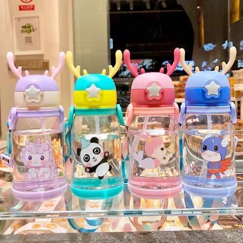 BabyComfort Sipper Bottle with Straw Flip Lid and Adjustable Carry Strap-image-23