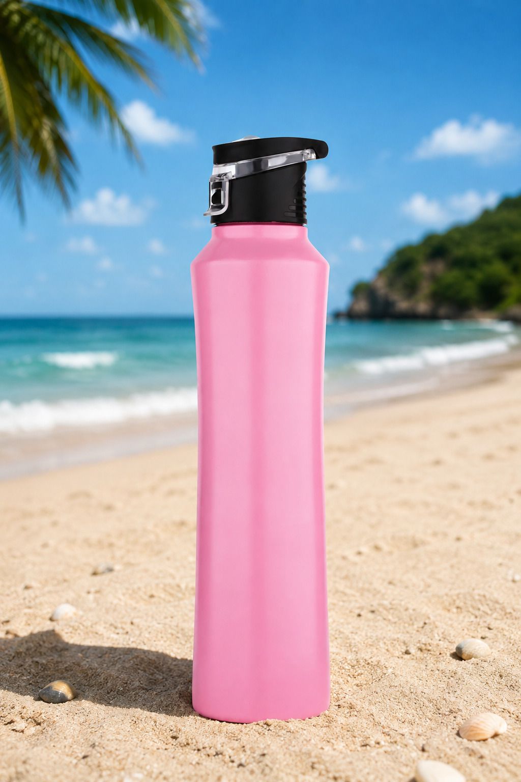 900 ML Stainless Steel Double Wall Flip Water Bottle with Flip Lid | 900 ml Stainless Steel Flask-image-3