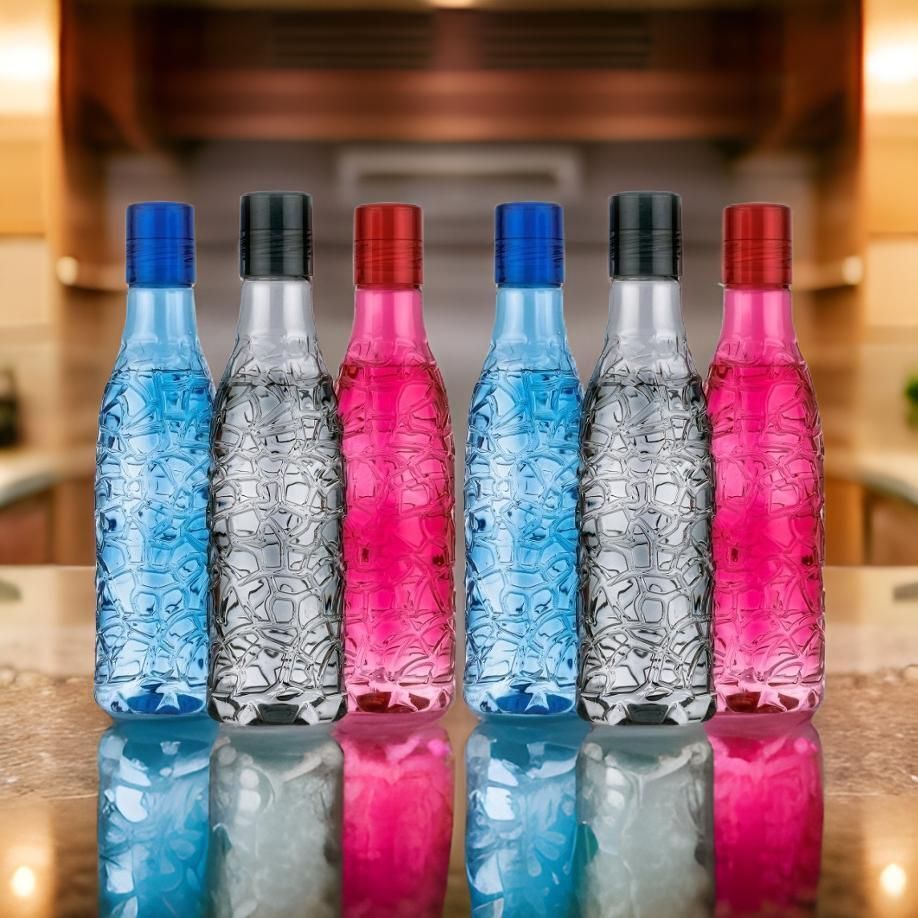 DESIGNER WATER BOTTLE IN MULTI COLOR UNBREAKABLE WATER BOTTLE PLASTIC BOTTLE 1000 ml Bottle
