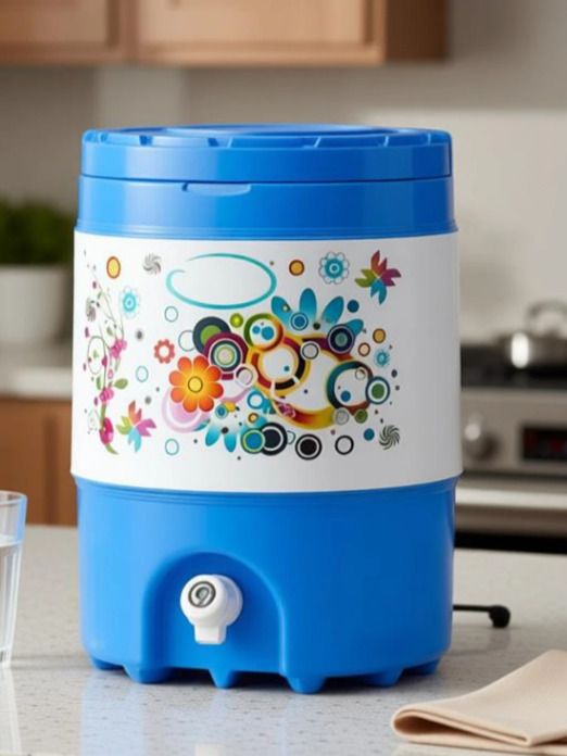 water wave Plastic B001 Insulated Water Camper 20 L Cool/Chilled Water/Jar Thermos Flask 20000 ml Plastic Bottle-picture-39