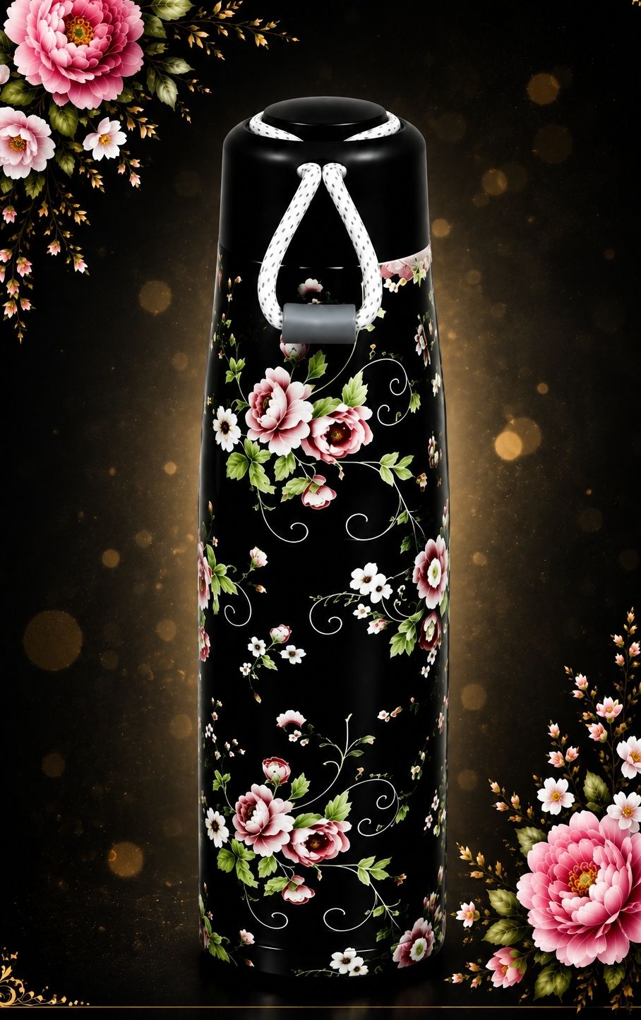Floral267 500 ml Steel Flask-image-24