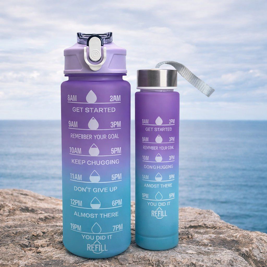searegal Motivational water bottle 900 ml Water Bottles-picture-14