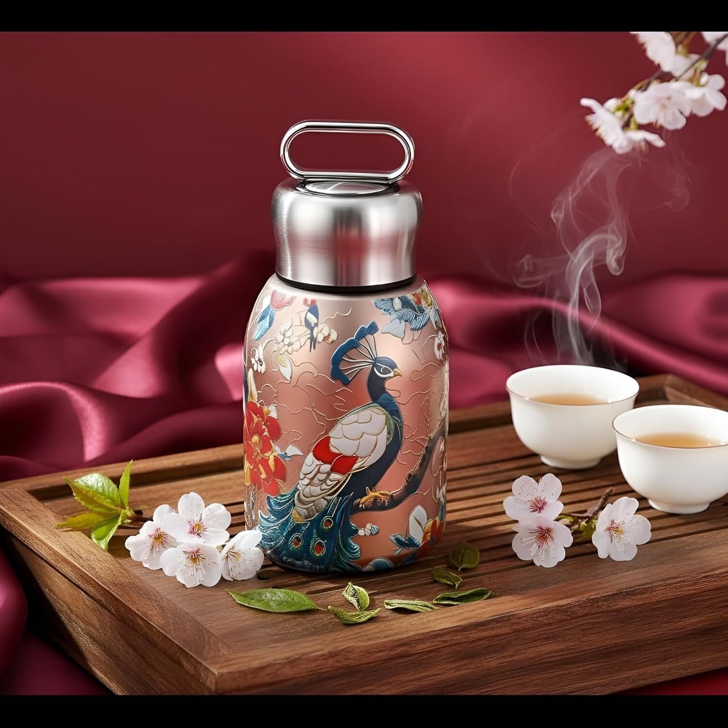 Small Water Bottle 300ML 300 ml Stainless Steel Bottle-image-1