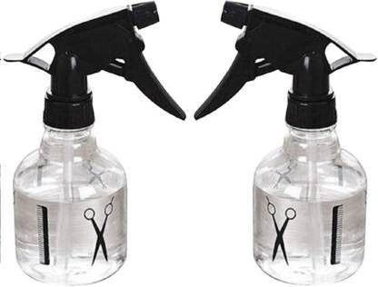 Hair Spray Bottle 250 ml Spray Bottle (Pack of 2, Clear, Plastic) 500 ml Spray Bottle