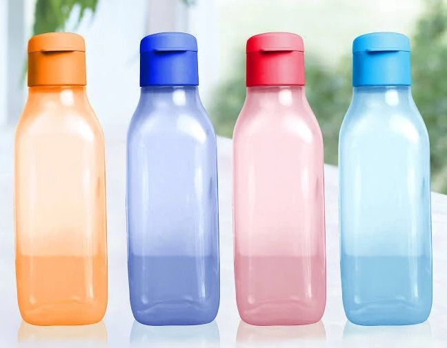 tupperware 500 ml Plastic Water Bottle Pack of 4 | Leak Proof Multicolor Fridge Bottle 500 ml Plastic Bottle-picture-32