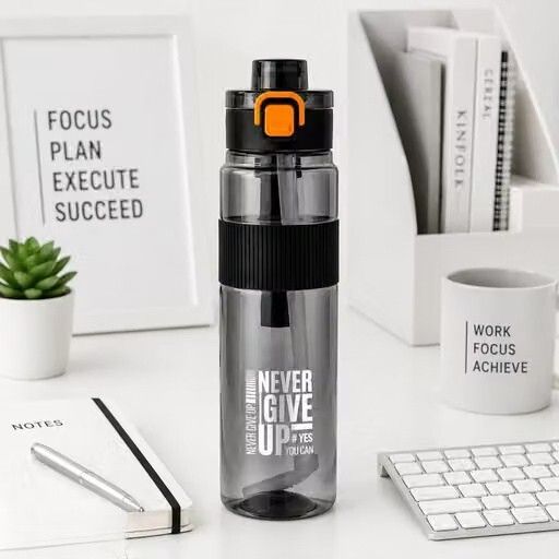 rk empire Premium Gym Sipper Bottle with Straw Lightweight Transparent Water Bottle 1000 ml Plastic Bottle-picture-0