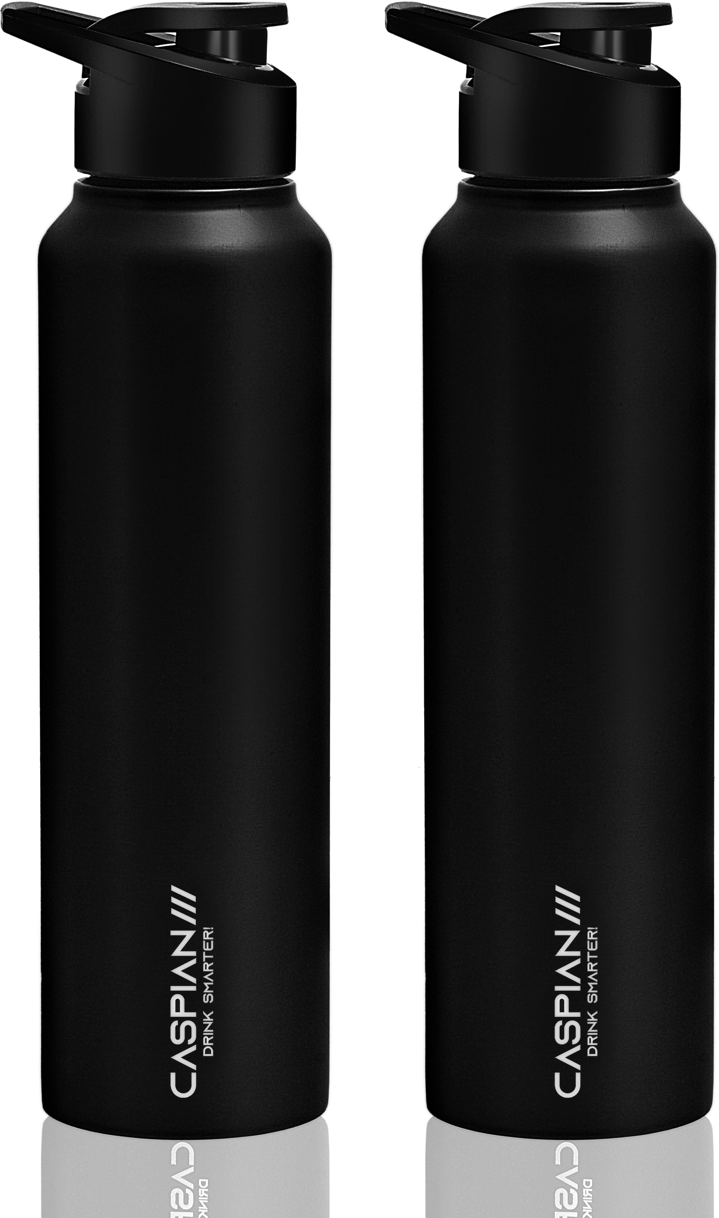 Hike Stainless Steel Sipper Water Bottle 1000 ml, Set of 2, Black 1000 ml Steel Bottle-image-40