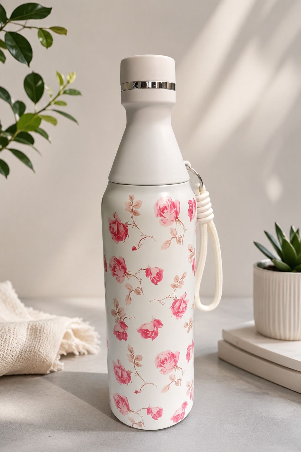 WITHE STEEL HAND PRINT BOTTLE 1000 ml Steel Bottle-image-38