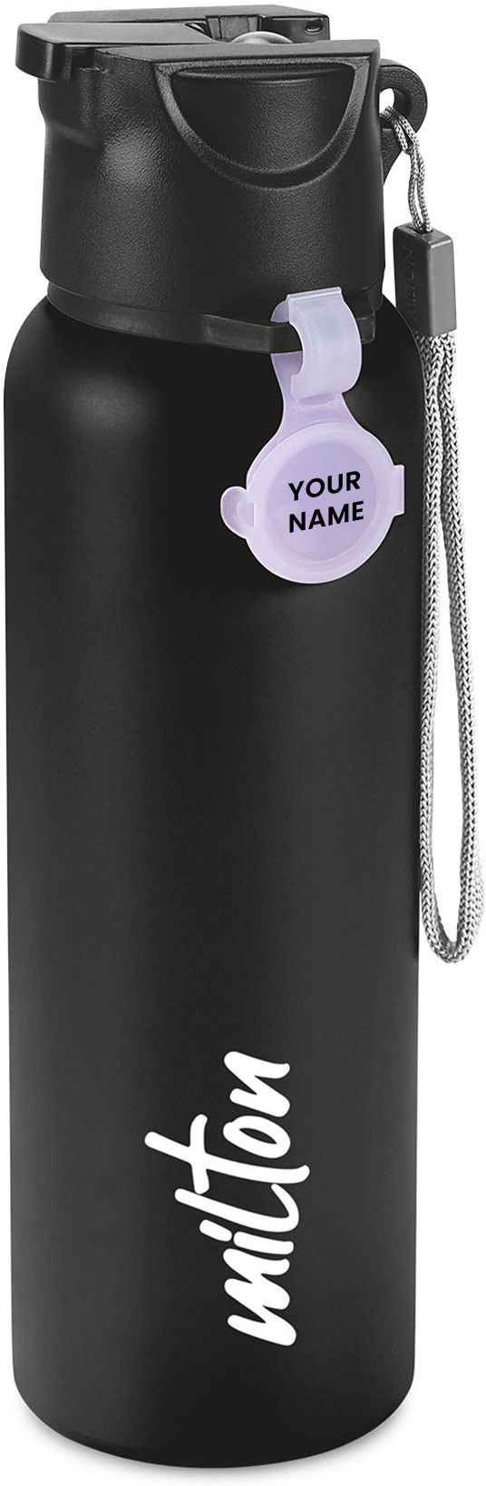 milton Sipstar 750 Stainless Steel Water Bottle with Sipper Lid, 690 ml, Black 690 ml Shaker-picture-18