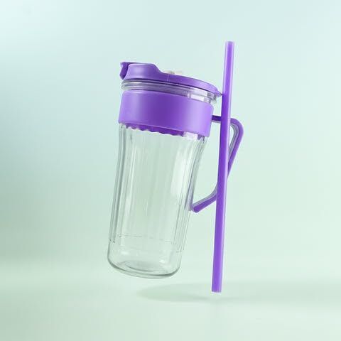 opulent Multicolor Transparent Tumbler with Straw Leakproof Lid Cleaning Cloth-picture-17