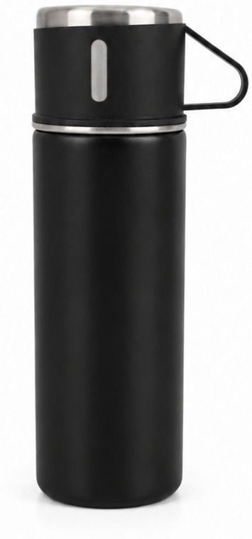 DUO - FLASK SET 500 ml Stainless Steel Bottle With Drinking Glass-image-4