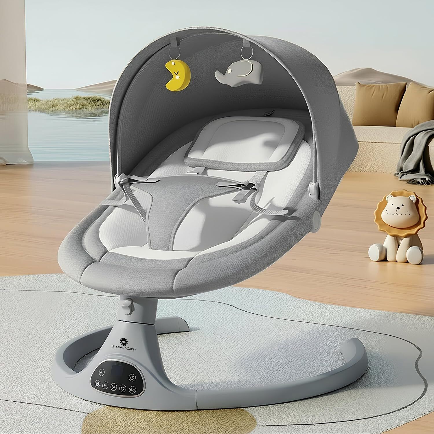 Baby Rockers for 0 to 2 Years, Baby Multi Functional Rocker With Swing Control Swings-image-45