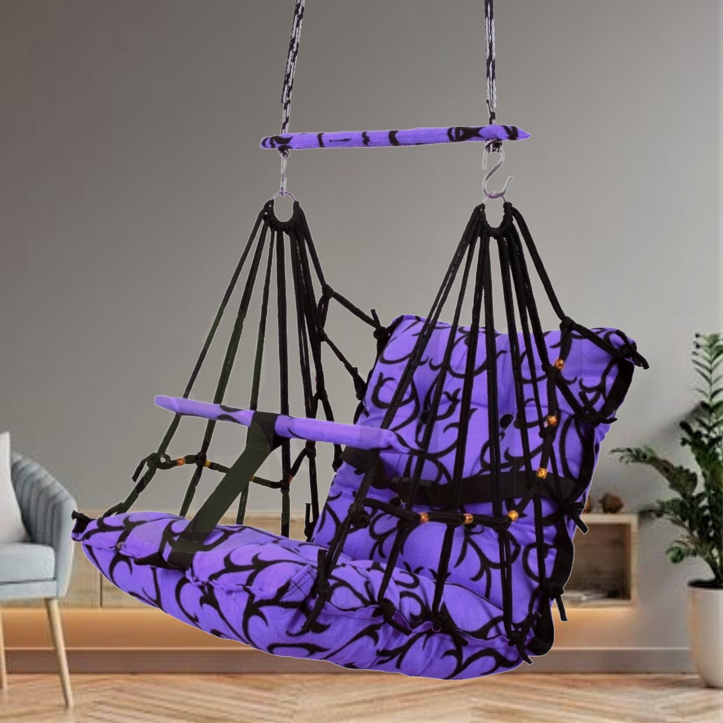 Swing Chair for Kids Baby Children jula 1-6 Years Old Baby with SafetyBelt Swing Swings-image-40