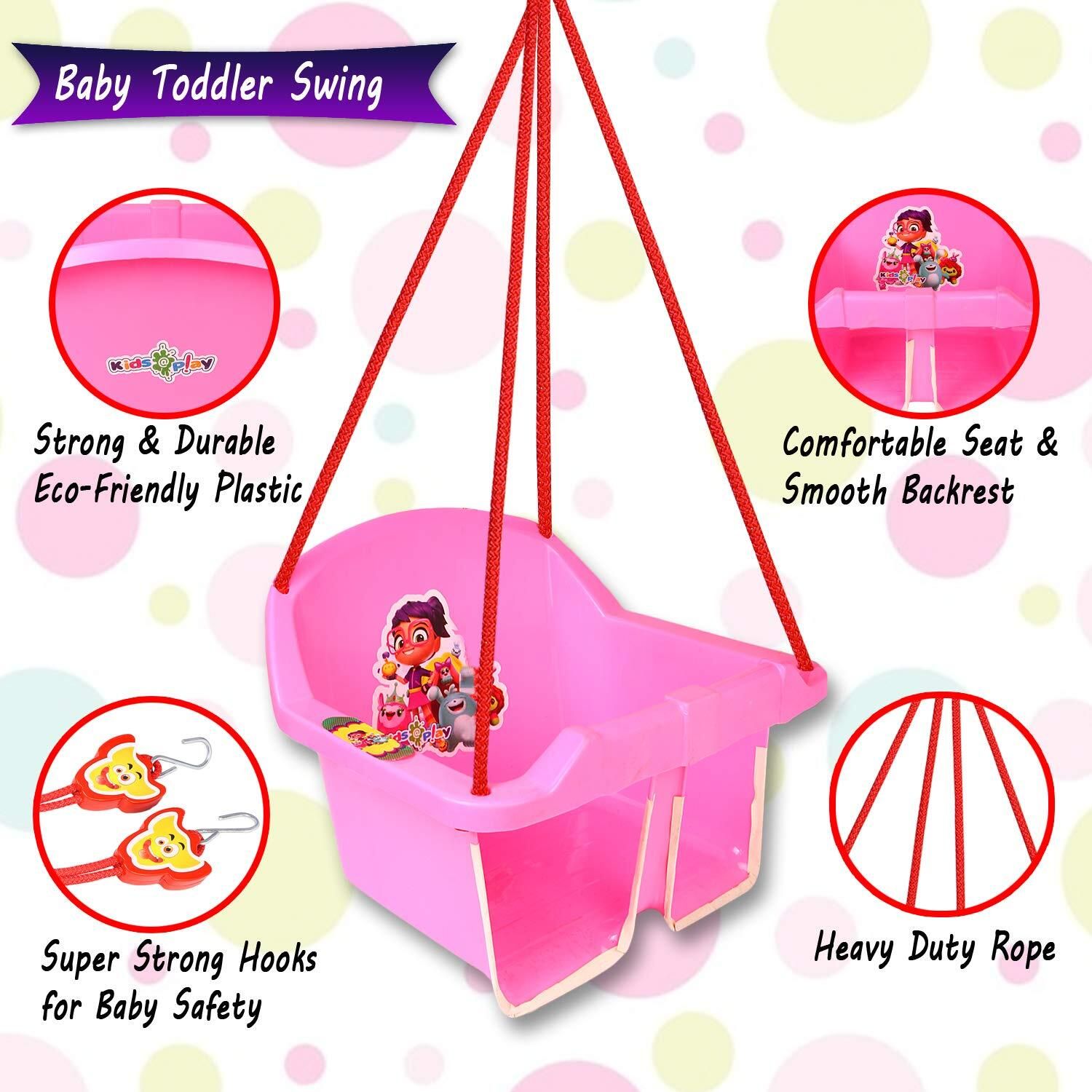 varaa g BABY SWING(JHULA) FOR KIDS WITH VERY STRONG ROPE Rattle-picture-21