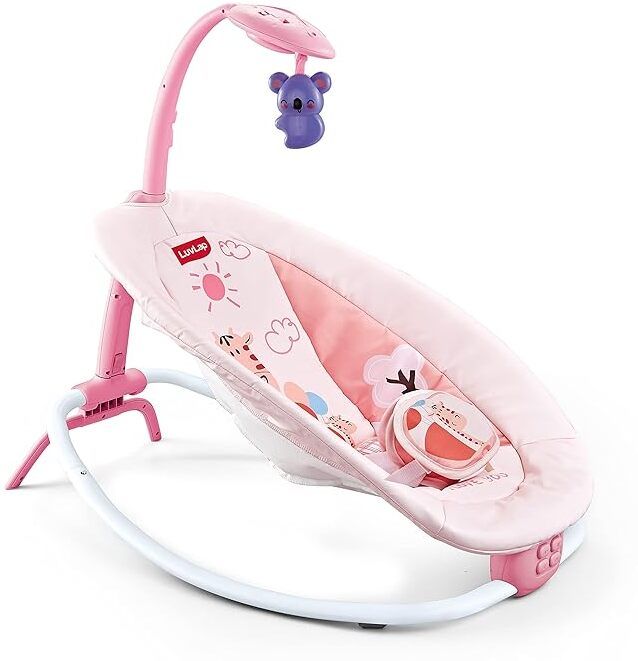 luvlap Joy-N-Giggles Baby Rocker with Vibration, Music, Remote & Toy Bar Rocker and Bouncer-picture-46
