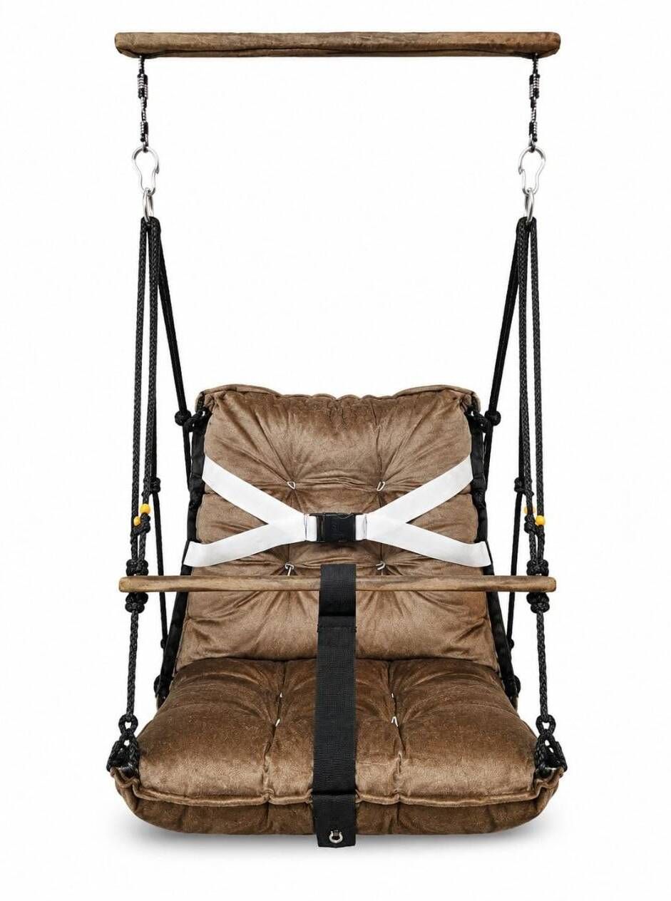 navrangi Premium Cushioned Indoor and Outdoor Hanging Swing Chair for Kids Swings-picture-19