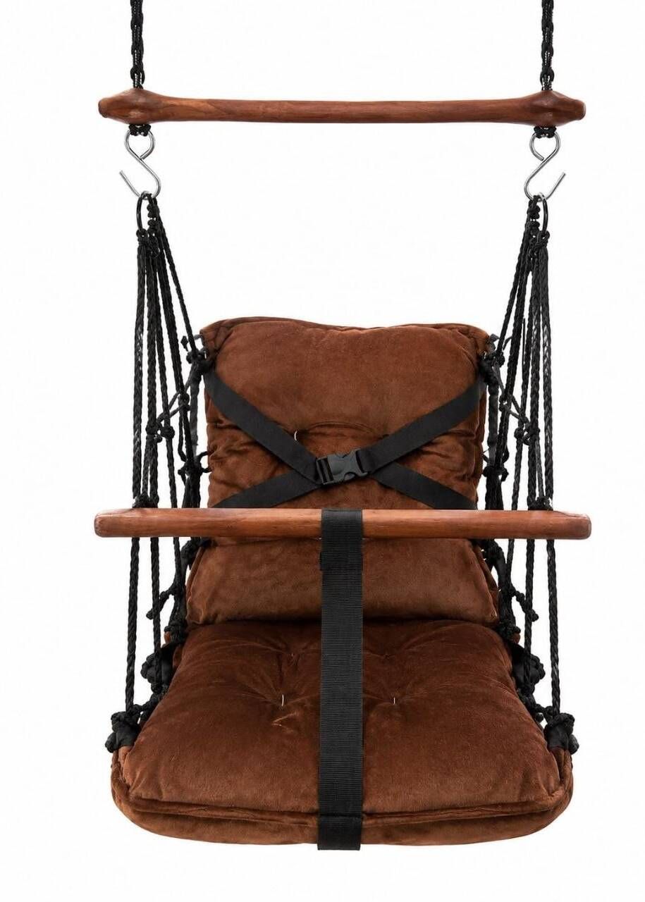 navrangi Premium Cushioned Indoor and Outdoor Hanging Swing Chair for Kids Swings-picture-25