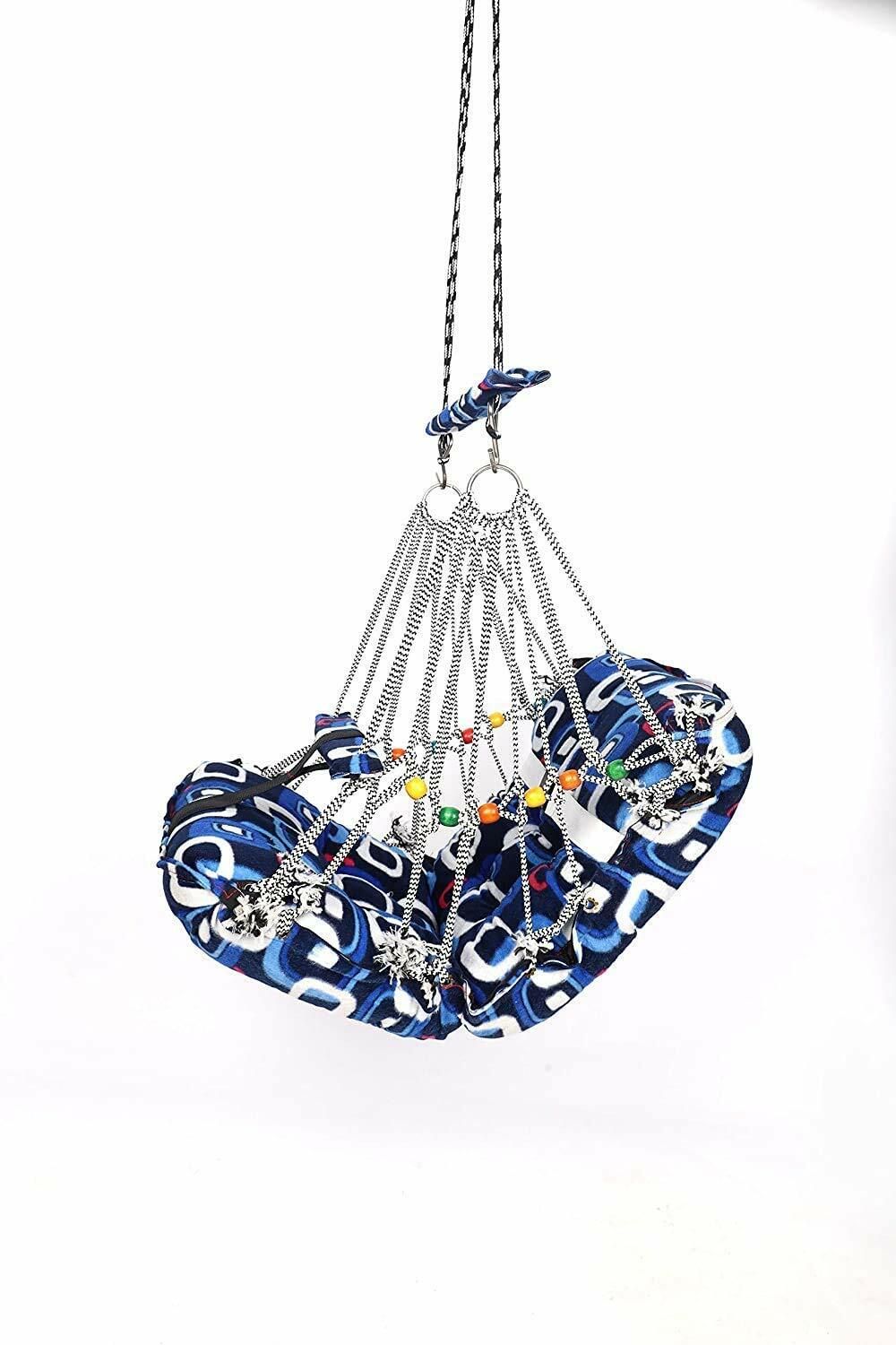 Swing for Kids Folding and Washable Years with Safety Belt Home Garden Jhula Swings-image-43