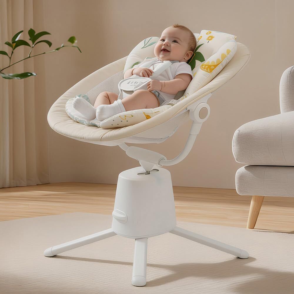 Baby Multi-Function Rocker Chair with 5-Level Auto Swing, Bluetooth & Remote Rocker-image-37