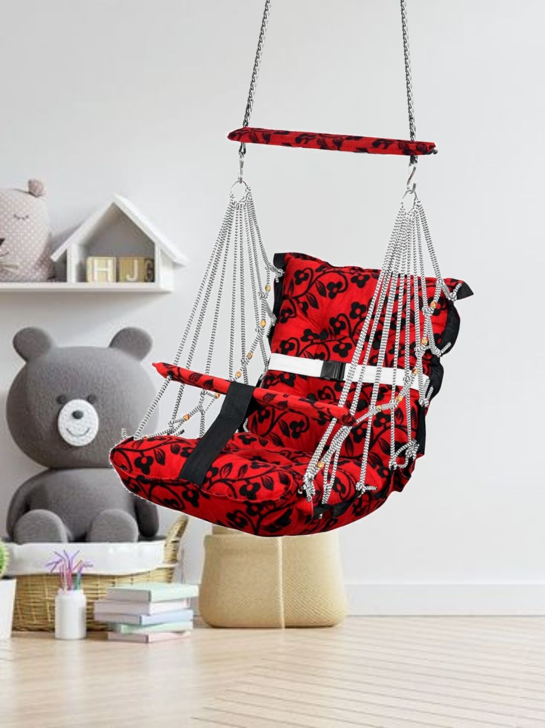 New Cotton Swing Chair For Baby's Children Folding & Washable 1 To 5 Years Swings-image-11