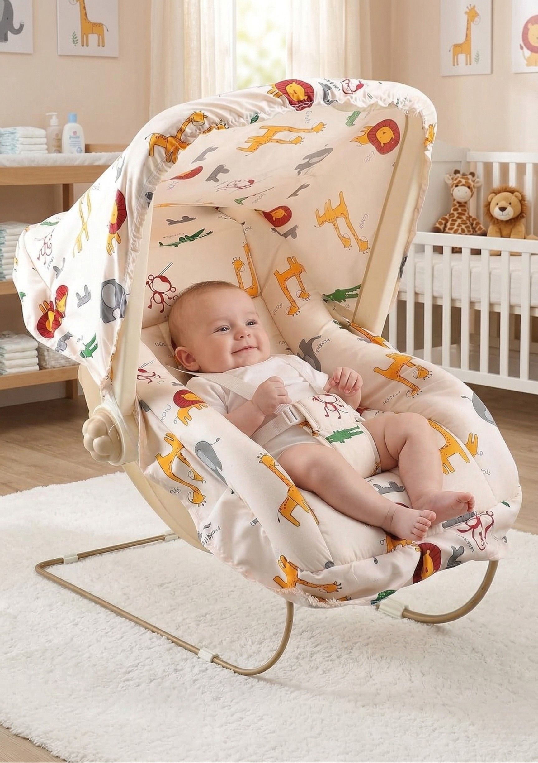 avani metrobuzz 10 in 1 Baby Carry Cot | Rocker & Bouncer | Baby Swing | Adjustable Handle | Rocker and Bouncer-picture-32