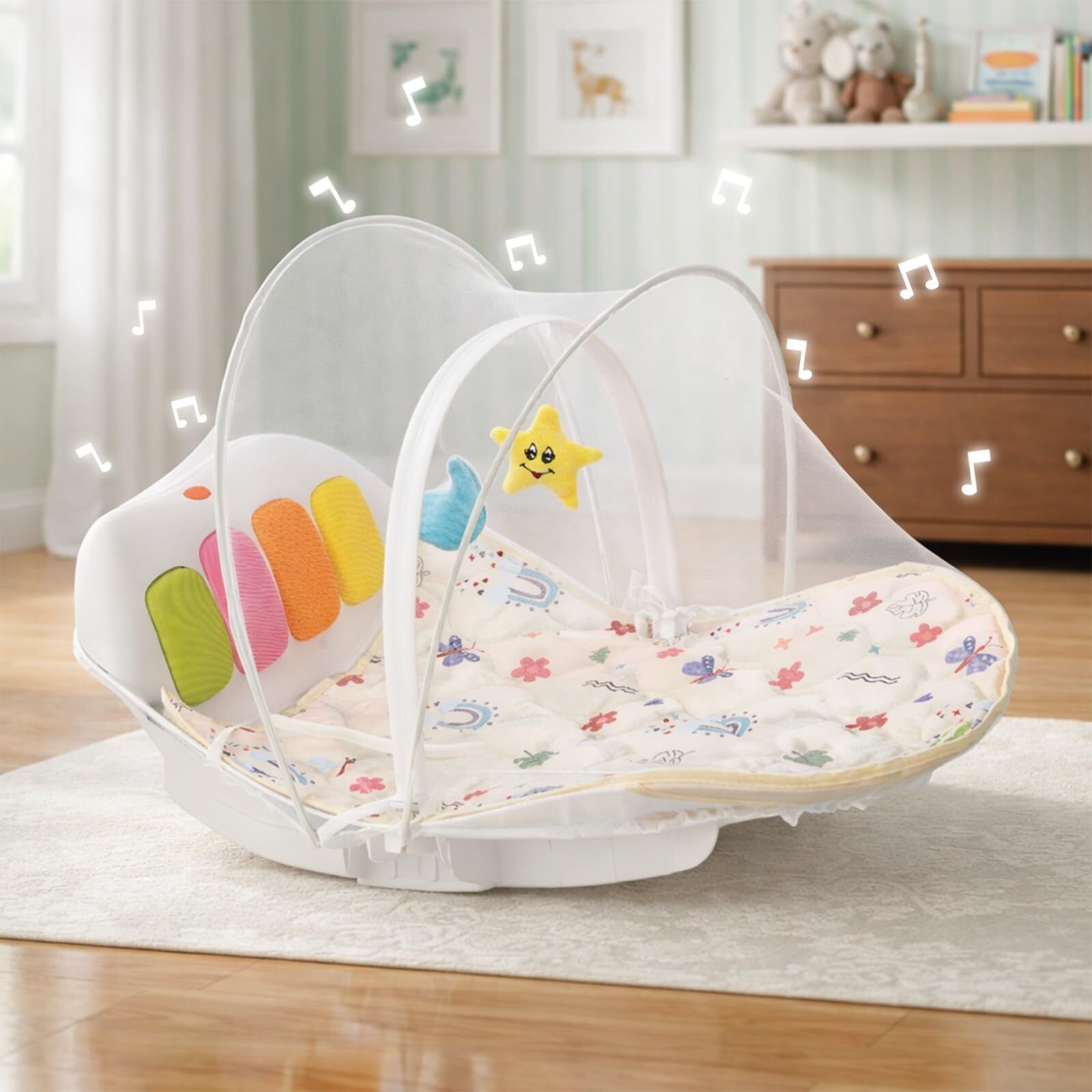 4-in-1 Multifunctional Baby Rocker Cum Play Gym | Suitable for 0 to 3 Years Bouncer