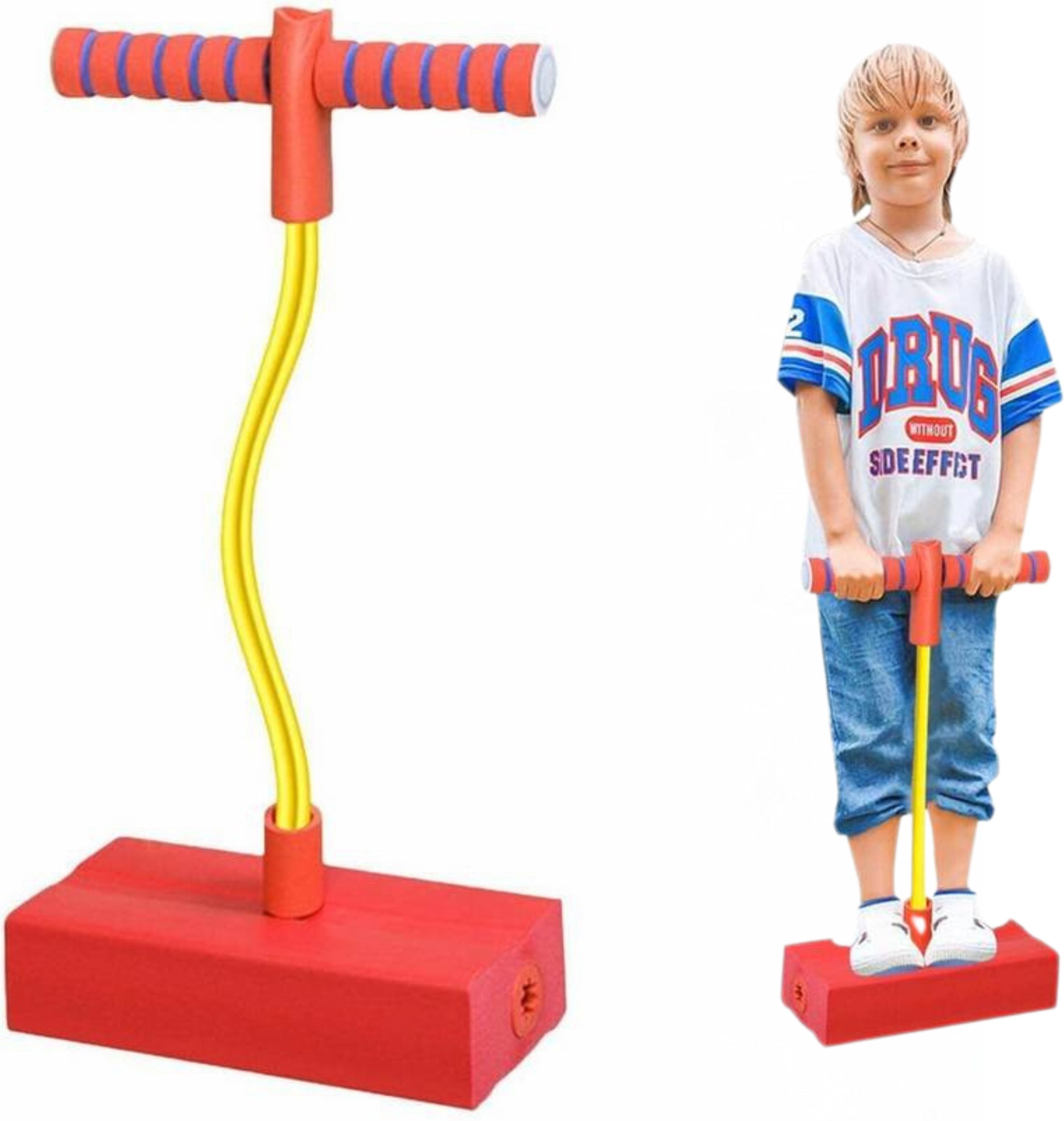 Kids Hopping Pogo Jumper Fun and Safe Pogo Stick Durable Foam Bungee Jumping Bouncer-image-16
