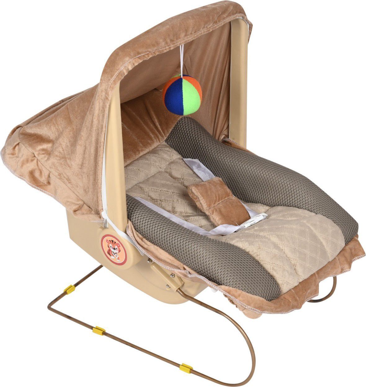 Non-Musical Baby Feeding Swing Carry Cot With Mosquito Net Rocker And Bouncer Bouncer-image-17