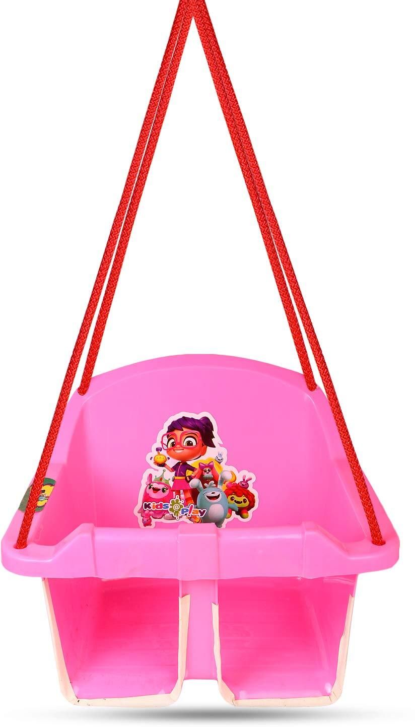 VARAA G Plastic Small Swing (Pink, Pre-assembled) Swings-image-3