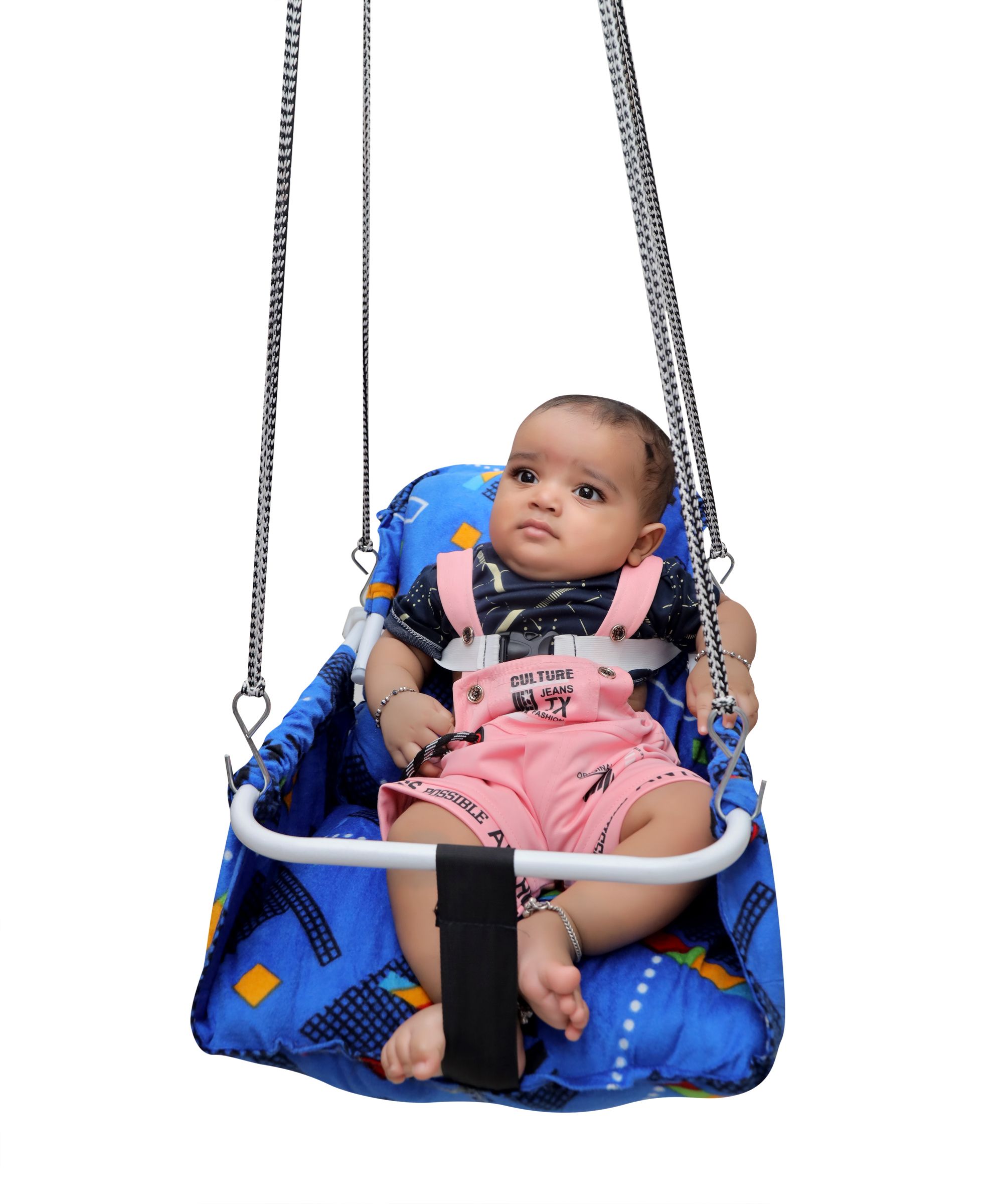baby jhula 1 to 4 folding back can be adjustable 2 position seating & sleeping Swings-image-33