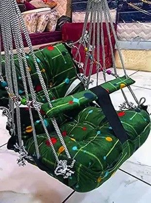 SMALL Swing Cotton Swing for Kids Baby's Children(GREEN POINT) Swings