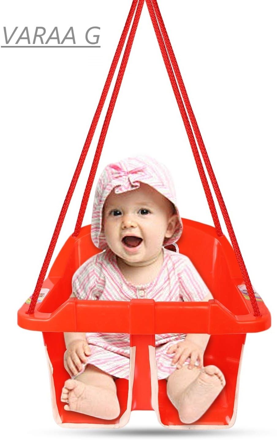 BABY SWING (JHULA) , MADE IN INDIA, BEST QUALITY WITH STRONG SWING ROPE(Red) Swings-image-44