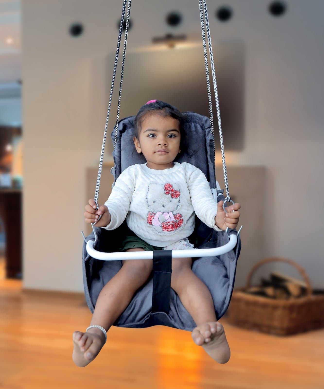 kp hub baby jhula 1 to 4 folding back can be adjustable 2 position seating & sleeping Swings-picture-42