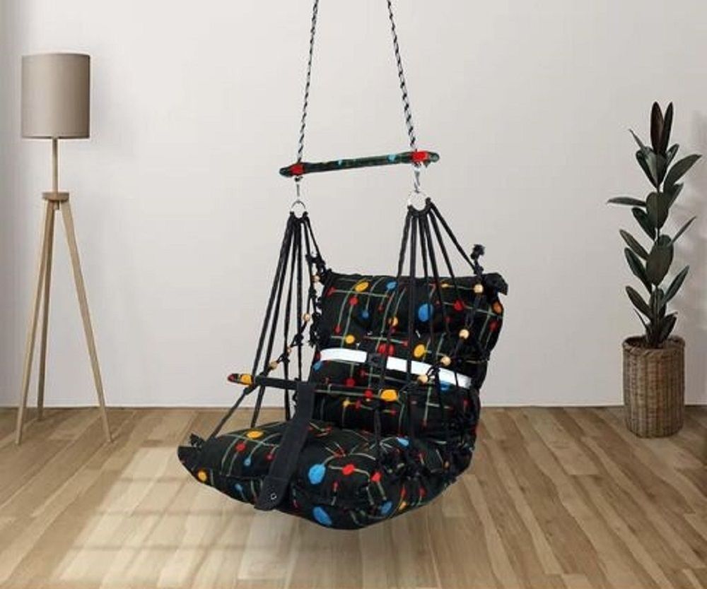 Cotton Swing Chair for Kids Baby's Children Folding and Washable 1-5 Years Swings